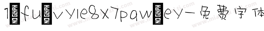 1 fu vyle8x7pqw ey字体转换